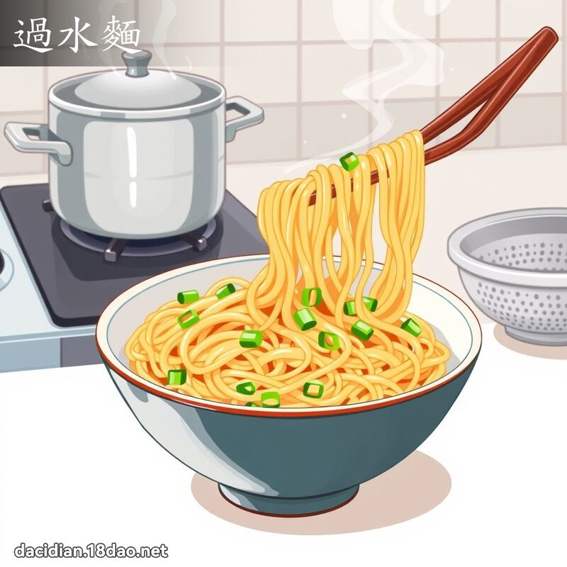 過水麵 - 國語大辭典配圖