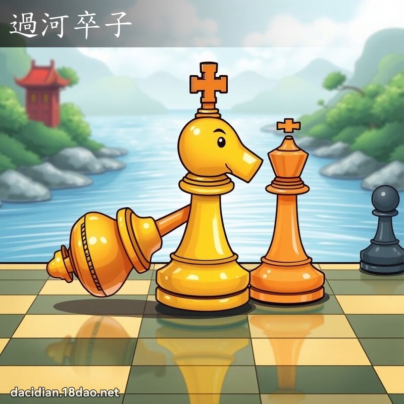 过河卒子 - 国语大辞典配图