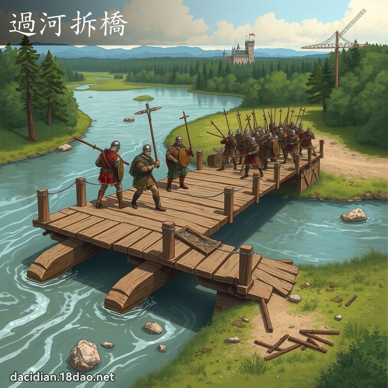 过河拆桥 - 国语大辞典配图