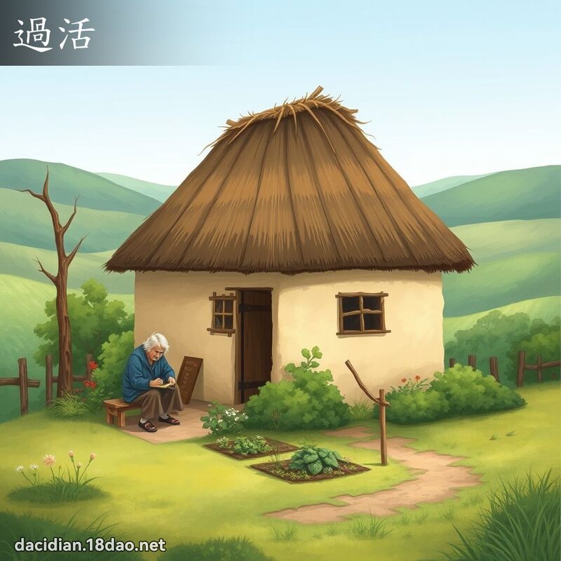過活 - 國語大辭典配圖
