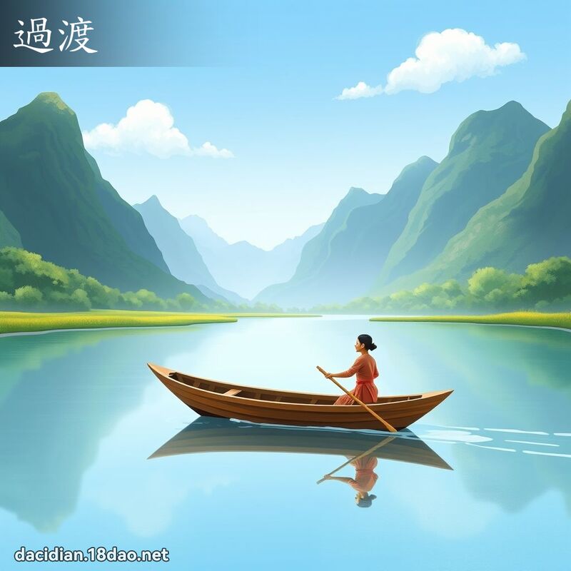 過渡 - 國語大辭典配圖
