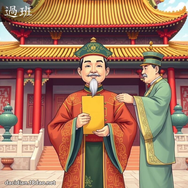 过班 - 国语大辞典配图