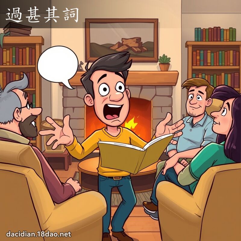 过甚其词 - 国语大辞典配图