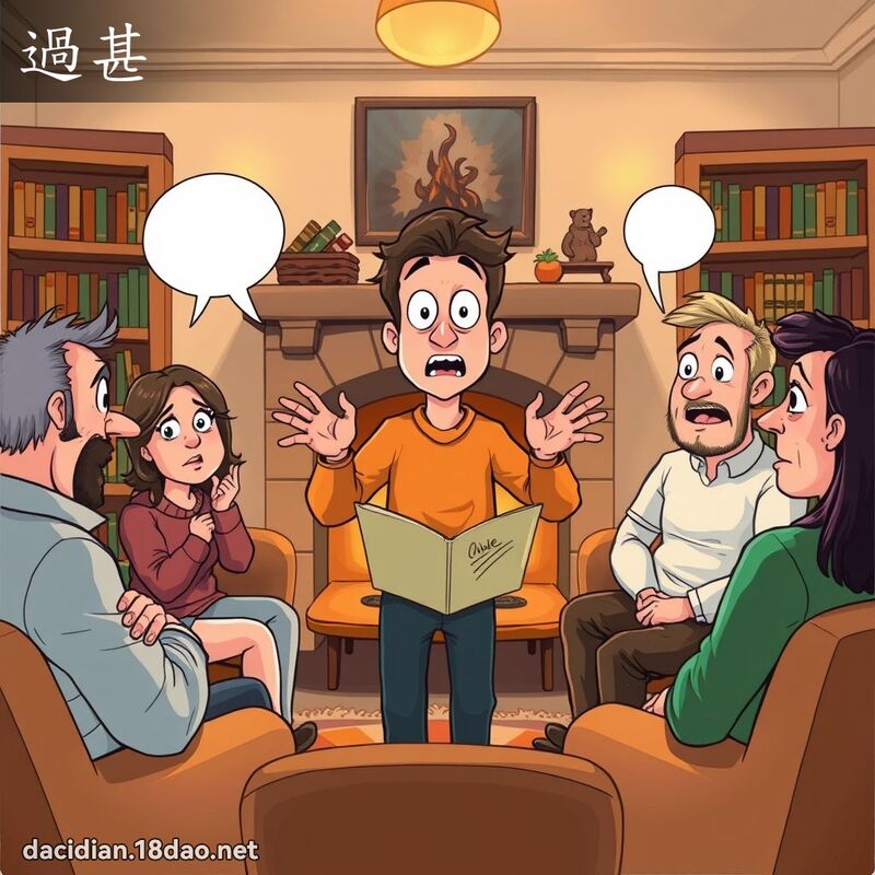 过甚 - 国语大辞典配图
