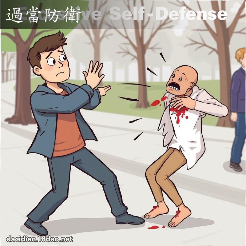 过当防卫 - 国语大辞典配图