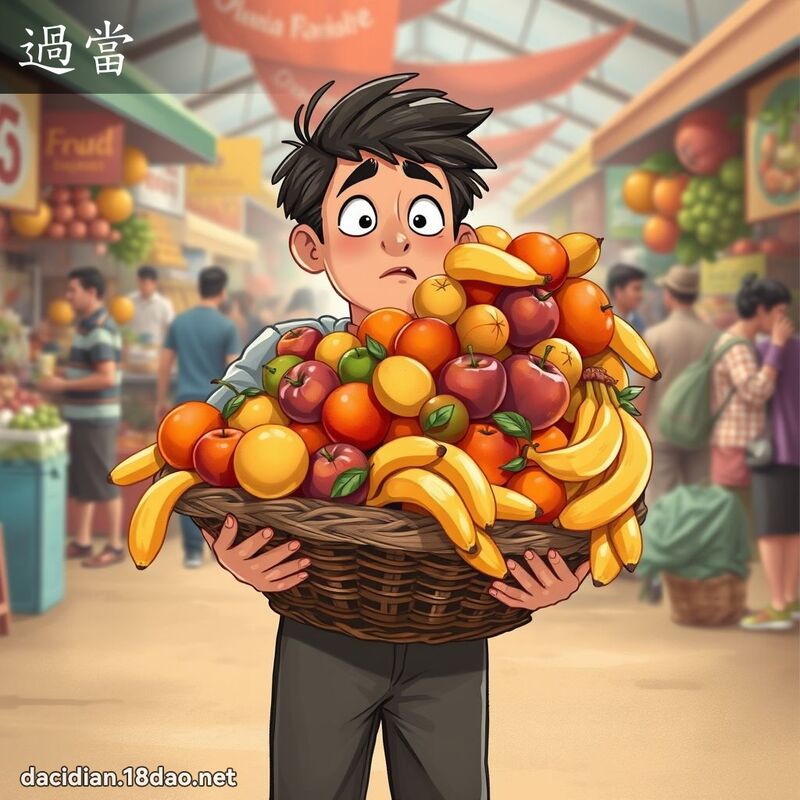 过当 - 国语大辞典配图