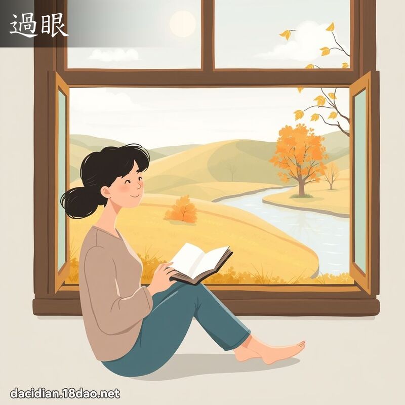 過眼 - 國語大辭典配圖