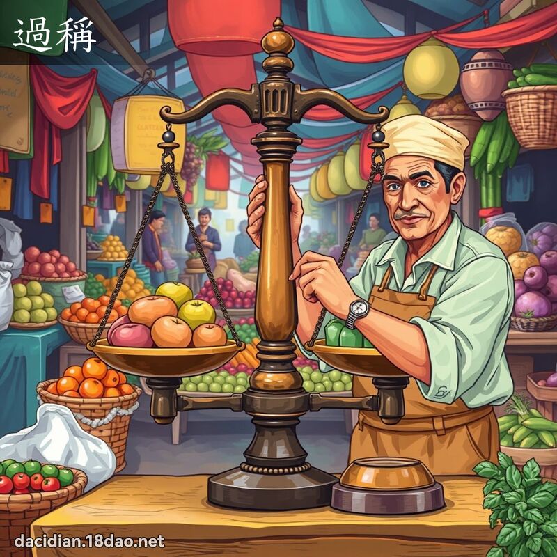 词语: 过称 (多意词)