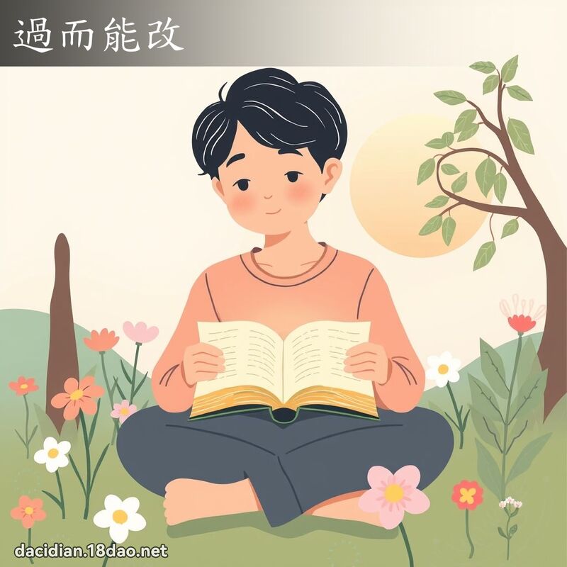 過而能改 - 國語大辭典配圖