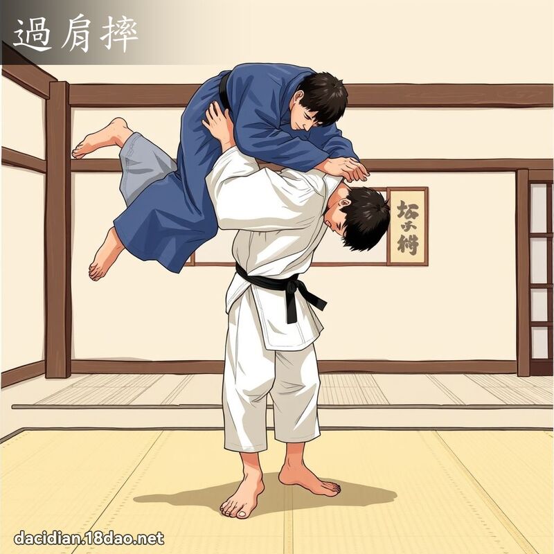 过肩摔 - 国语大辞典配图