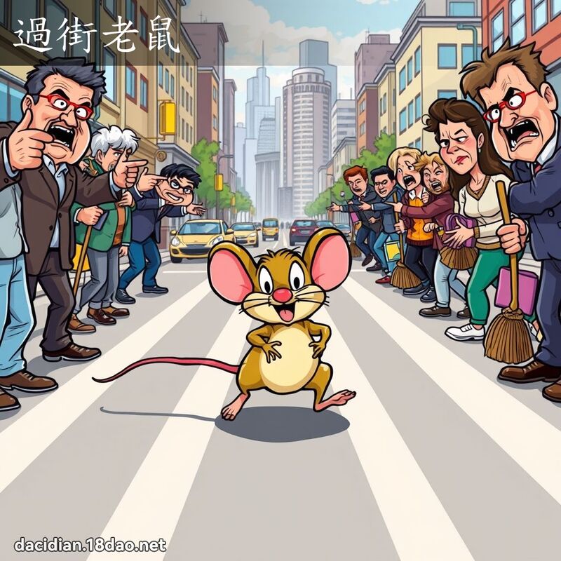 過街老鼠 - 國語大辭典配圖