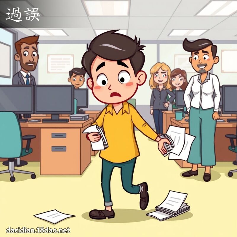 過誤 - 國語大辭典配圖