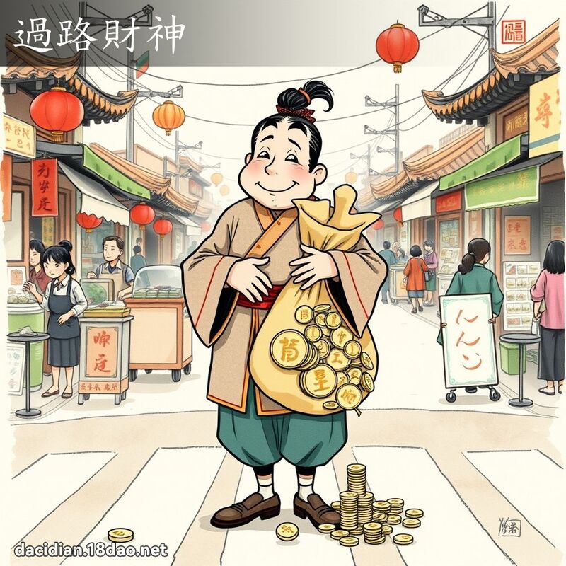 过路财神 - 国语大辞典配图