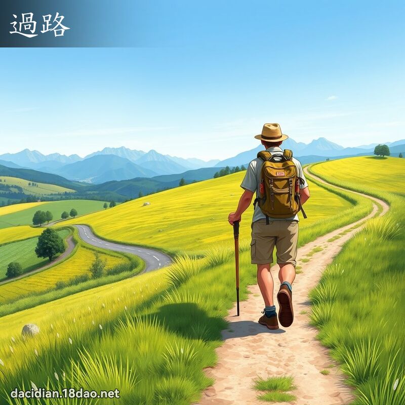 過路 - 國語大辭典配圖