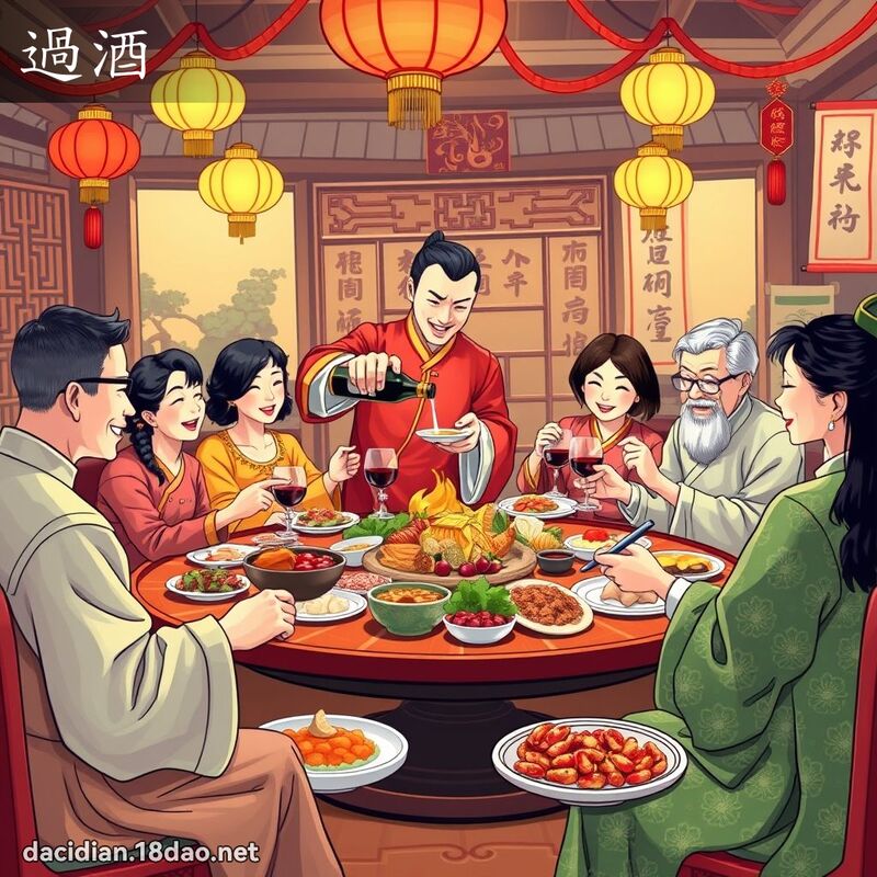過酒 - 國語大辭典配圖