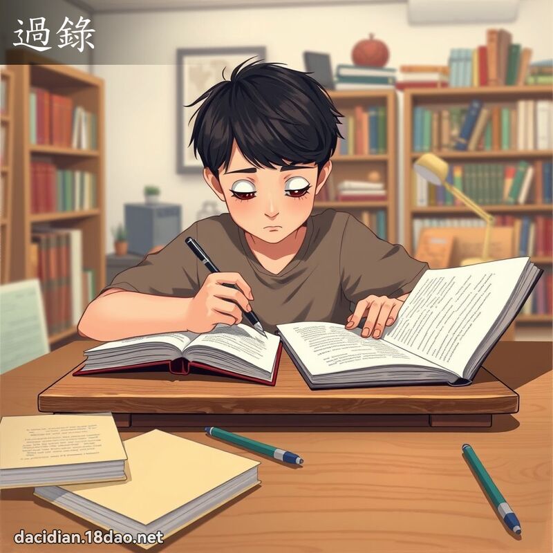 过录 - 国语大辞典配图