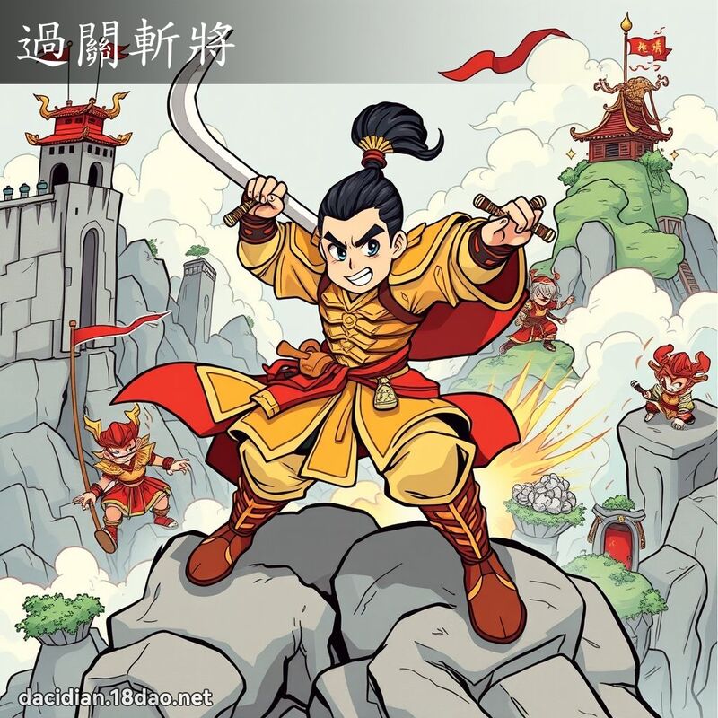 过关斩將 - 国语大辞典配图