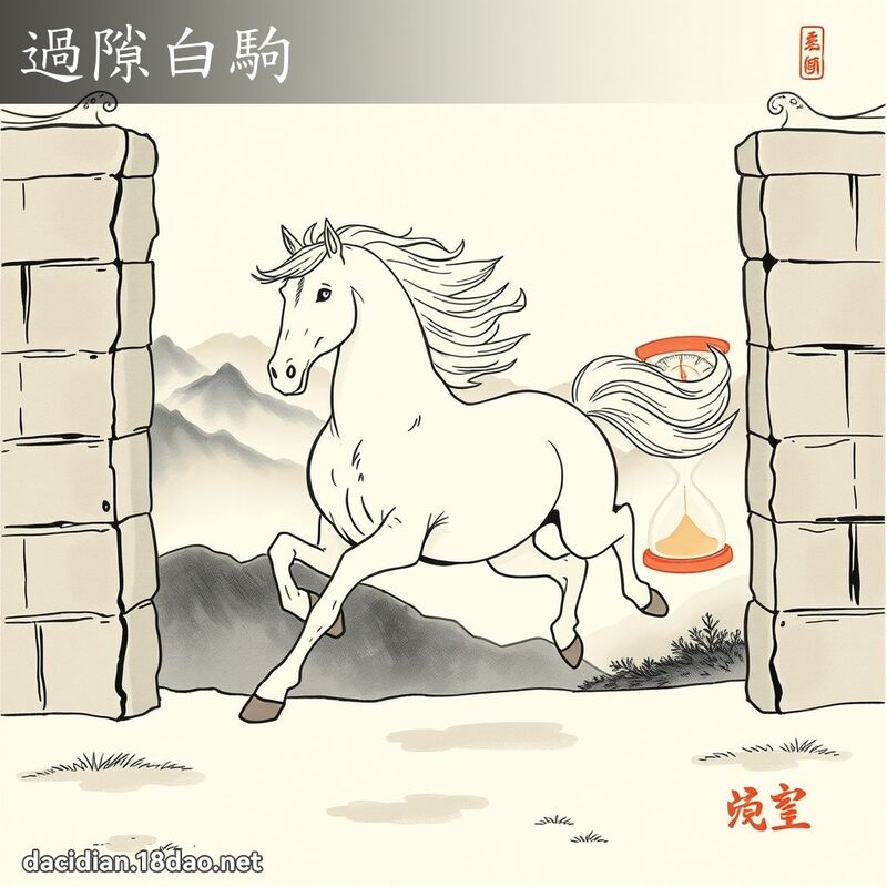 过隙白驹 - 国语大辞典配图