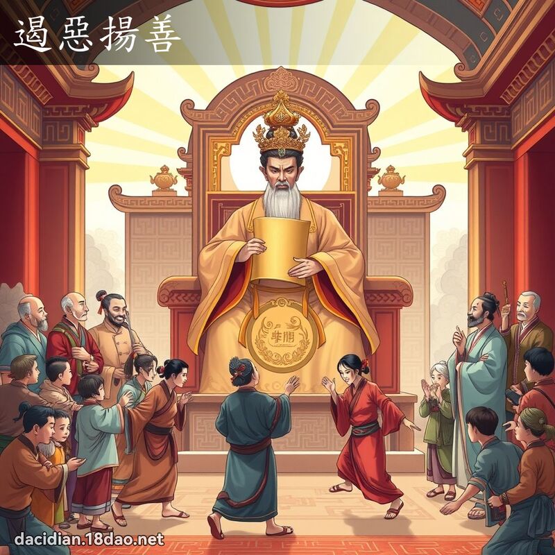 遏惡揚善 - 國語大辭典配圖