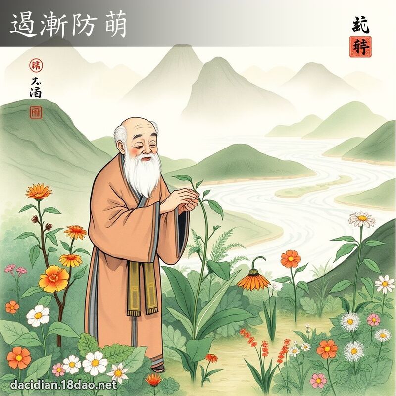 遏漸防萌 - 國語大辭典配圖
