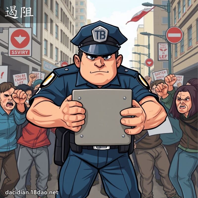 遏阻 - 國語大辭典配圖