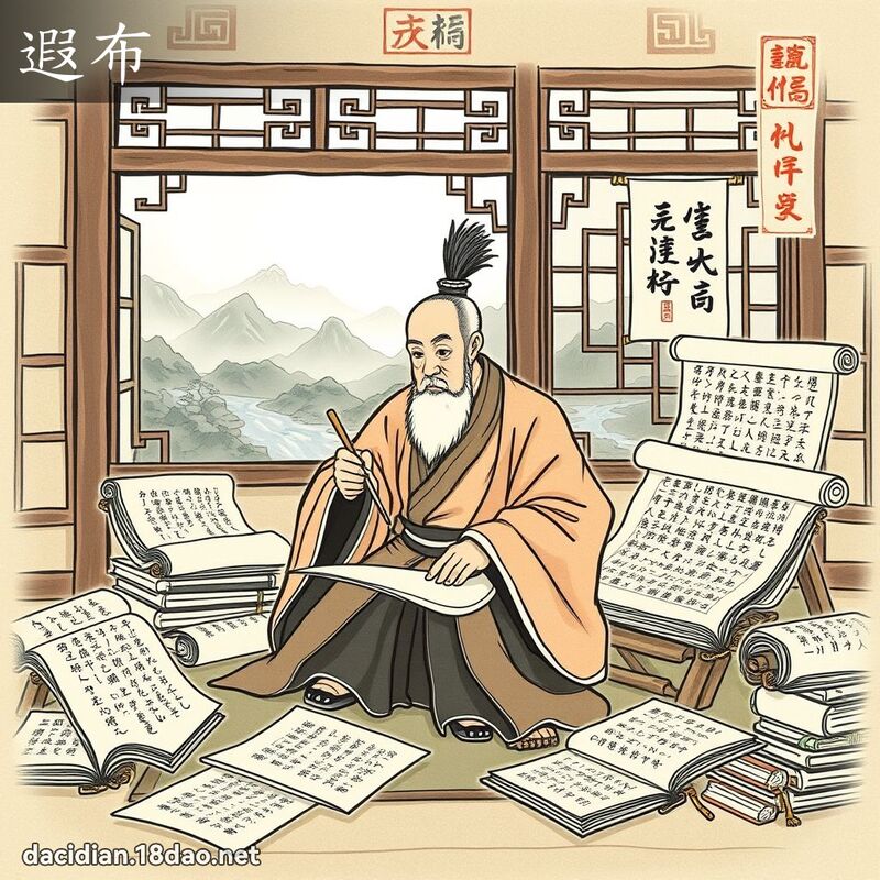 遐布 - 國語大辭典配圖
