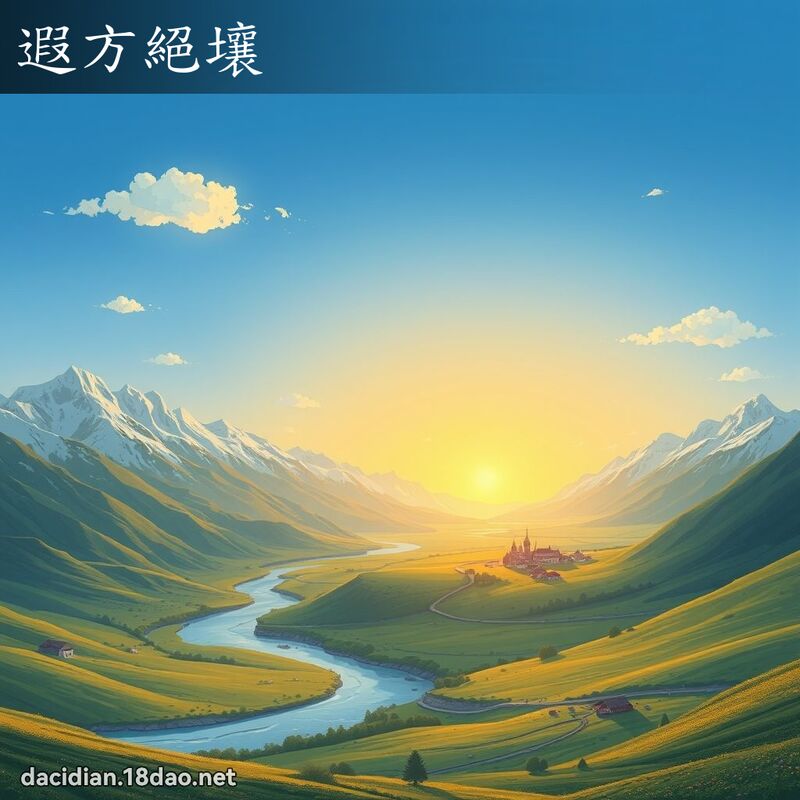 遐方绝壤 - 国语大辞典配图