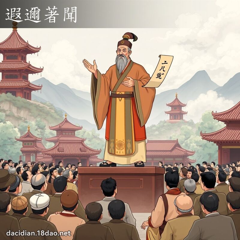 遐邇著聞 - 國語大辭典配圖