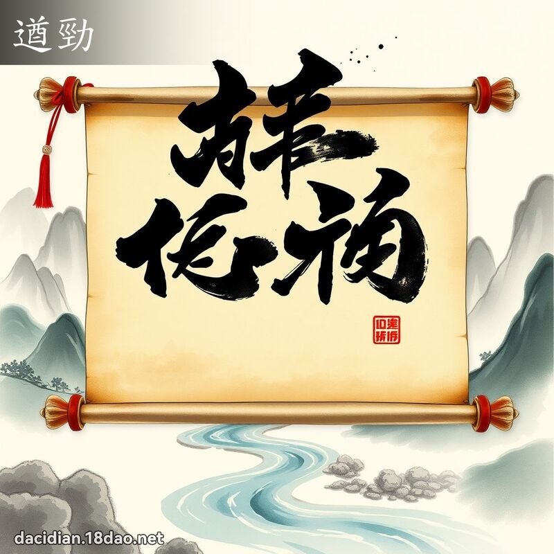 遒勁 - 國語大辭典配圖