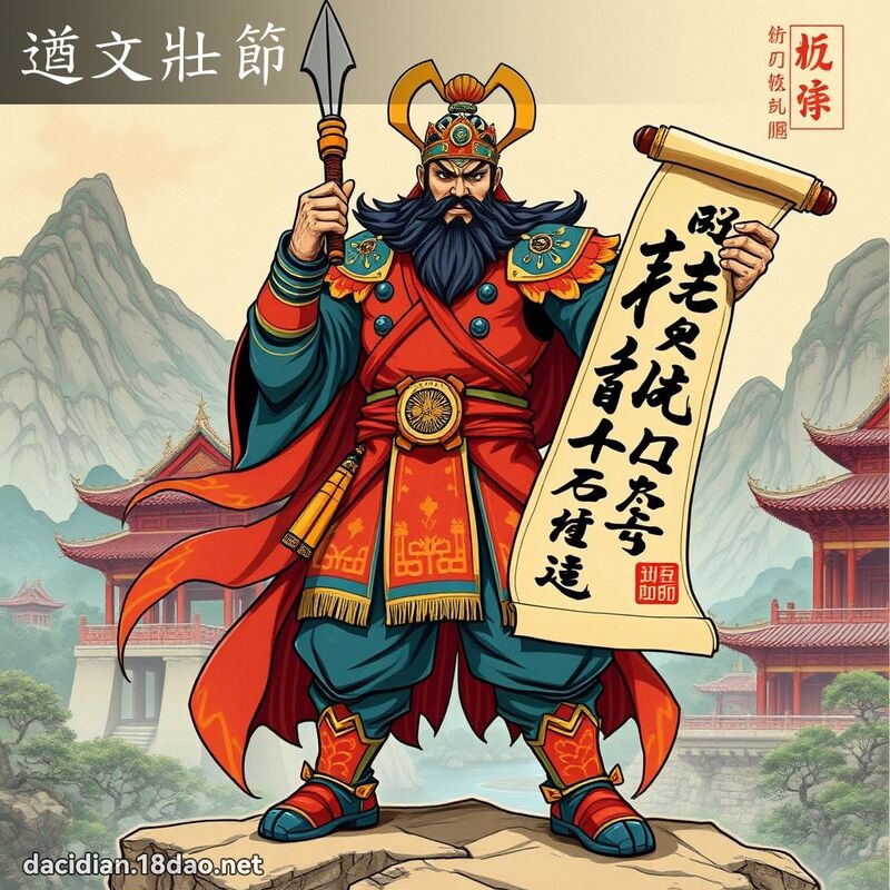 遒文壯節 - 國語大辭典配圖
