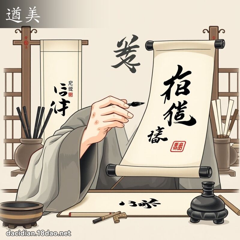 遒美 - 国语大辞典配图