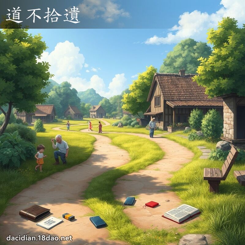 道不拾遗 - 国语大辞典配图