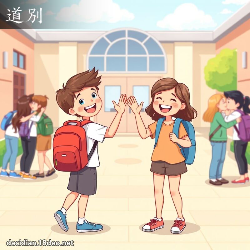 道別 - 國語大辭典配圖