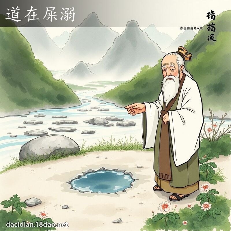 道在屎溺 - 國語大辭典配圖