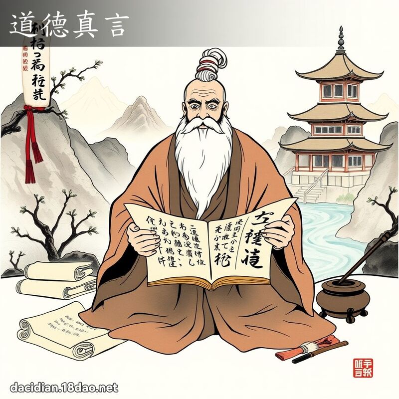 道德真言 - 國語大辭典配圖