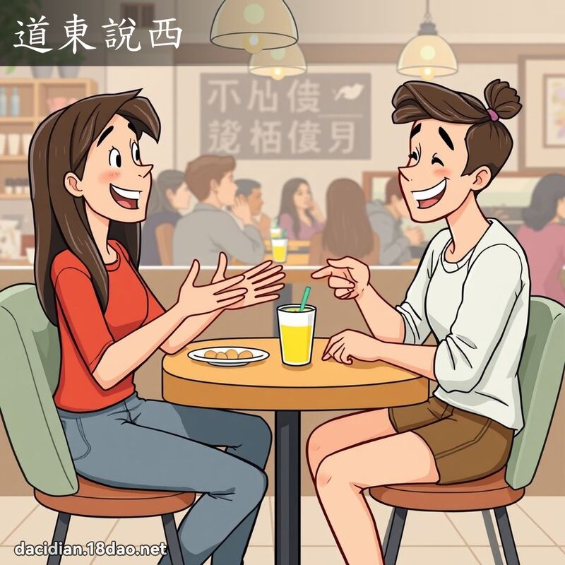 道東說西 - 國語大辭典配圖