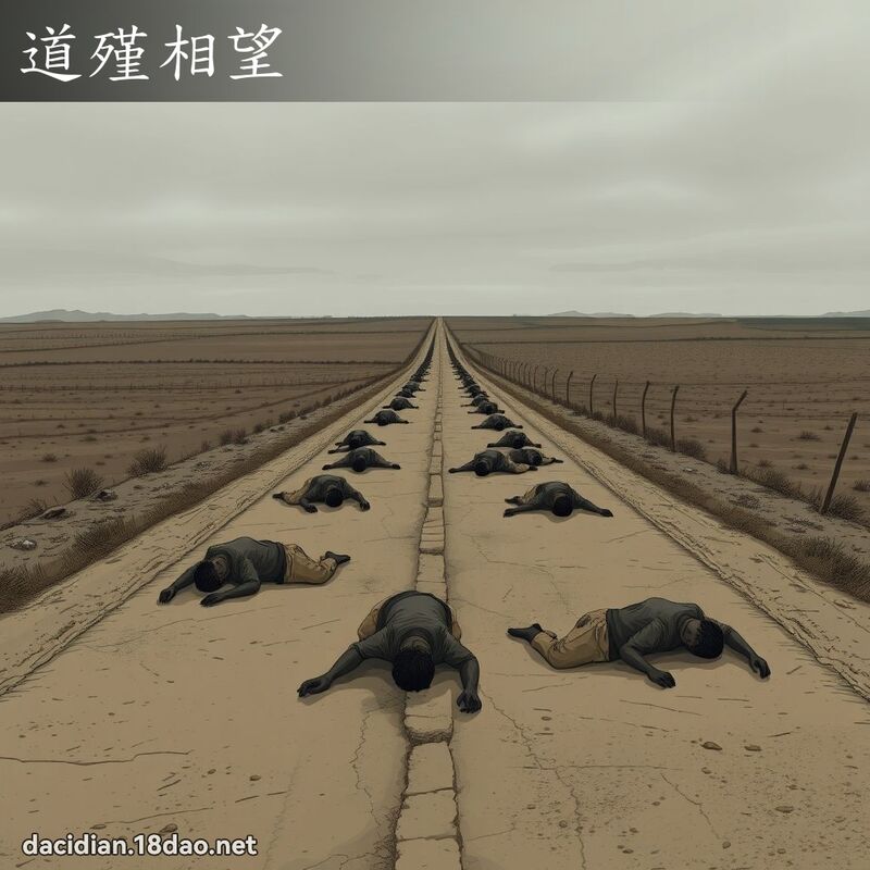 道殣相望 - 国语大辞典配图