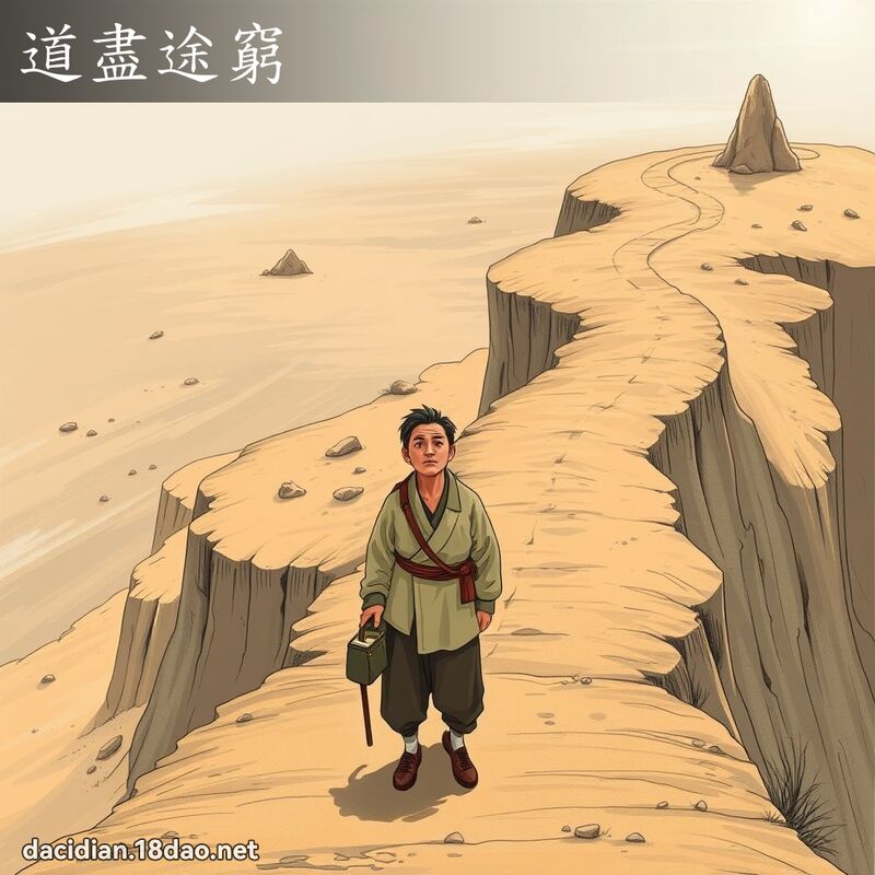 道尽途穷 - 国语大辞典配图