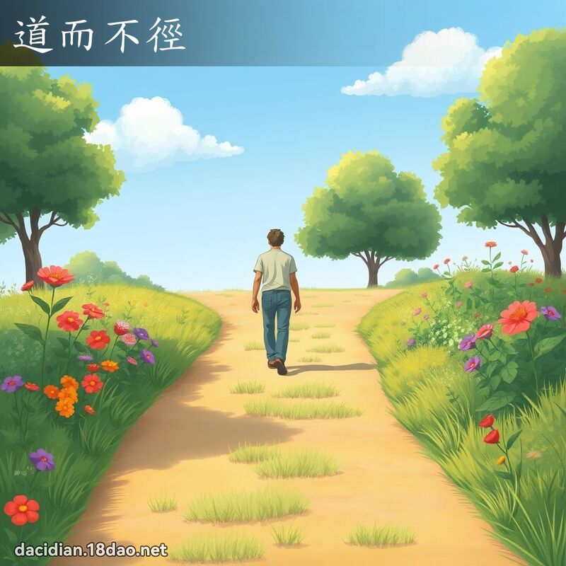 道而不徑 - 國語大辭典配圖