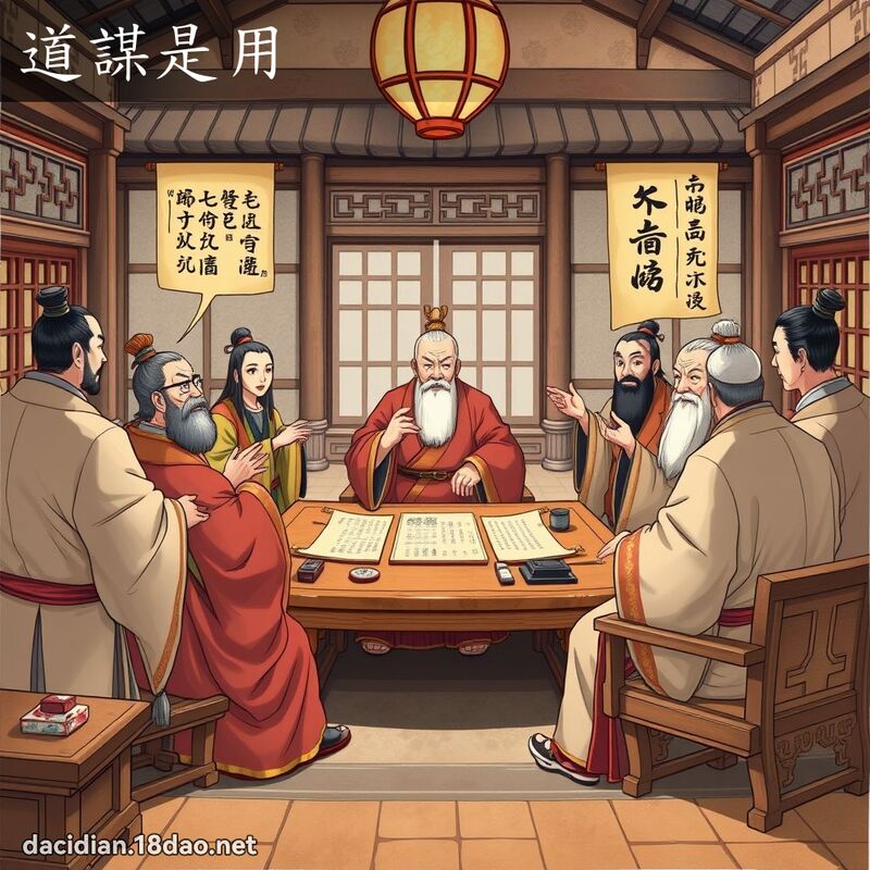 道謀是用 - 國語大辭典配圖