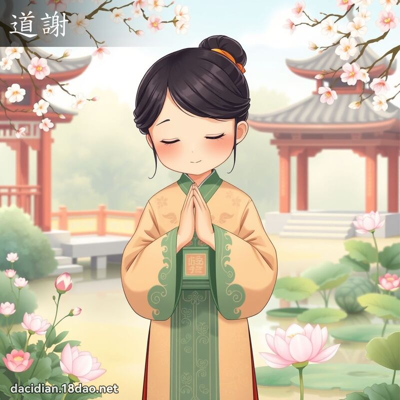 道謝 - 國語大辭典配圖