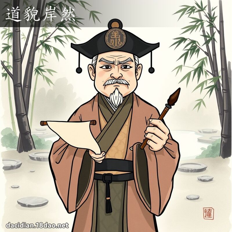 道貌岸然 - 國語大辭典配圖