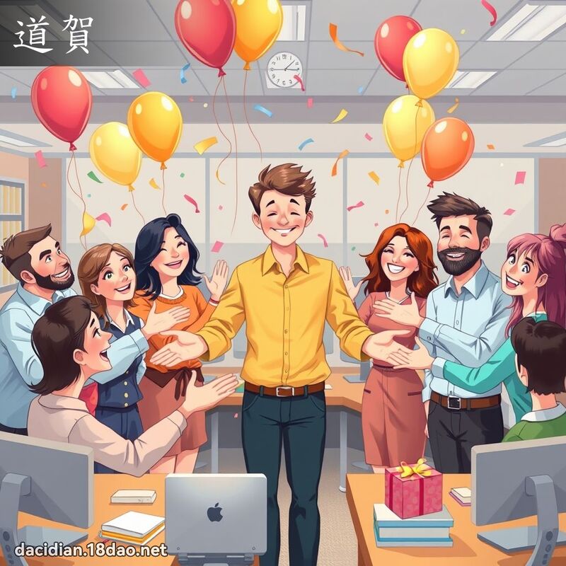 道贺 - 国语大辞典配图