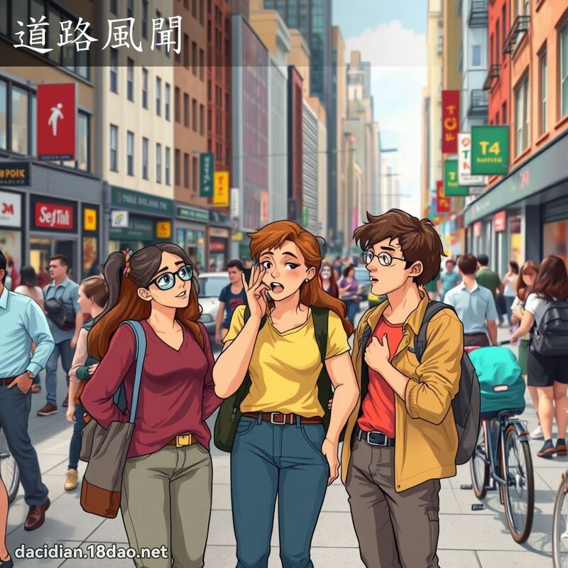道路風聞 - 國語大辭典配圖