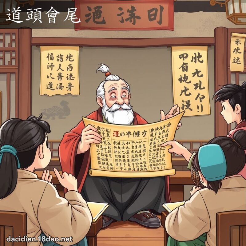 道头会尾 - 国语大辞典配图