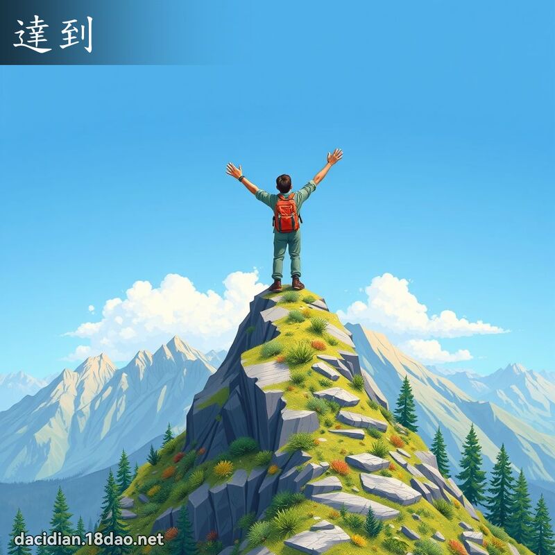 達到 - 國語大辭典配圖