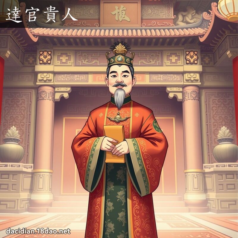 達官貴人 - 國語大辭典配圖