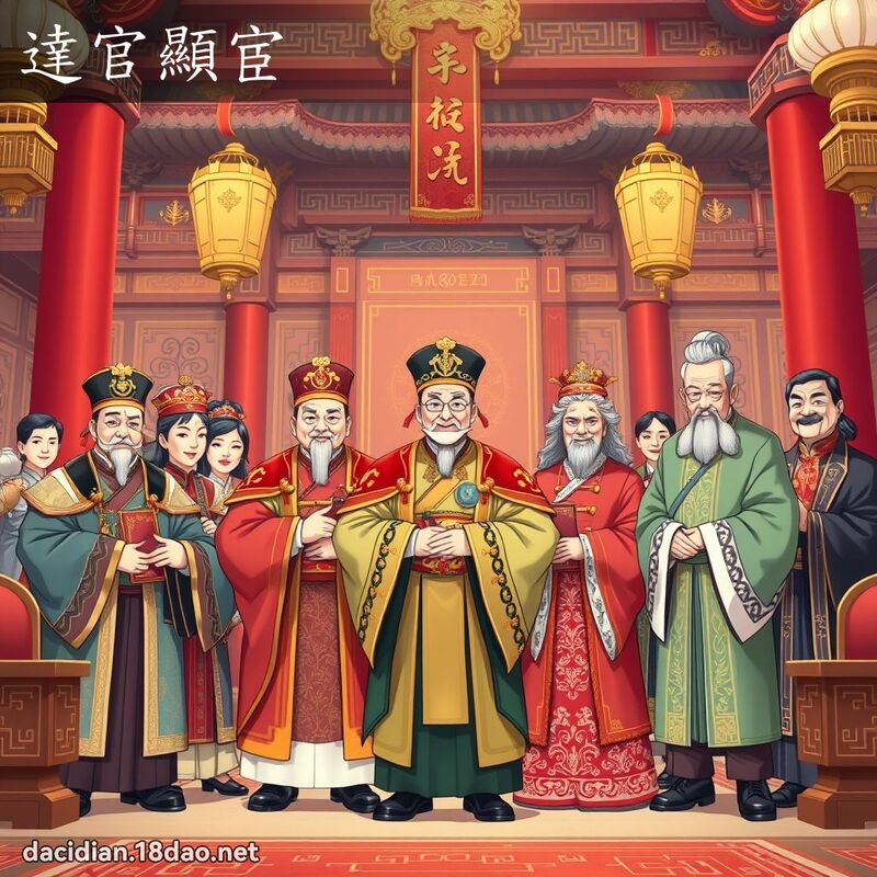 达官显宦 - 国语大辞典配图