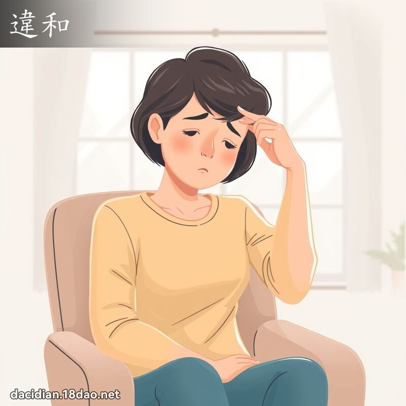 违和 - 国语大辞典配图