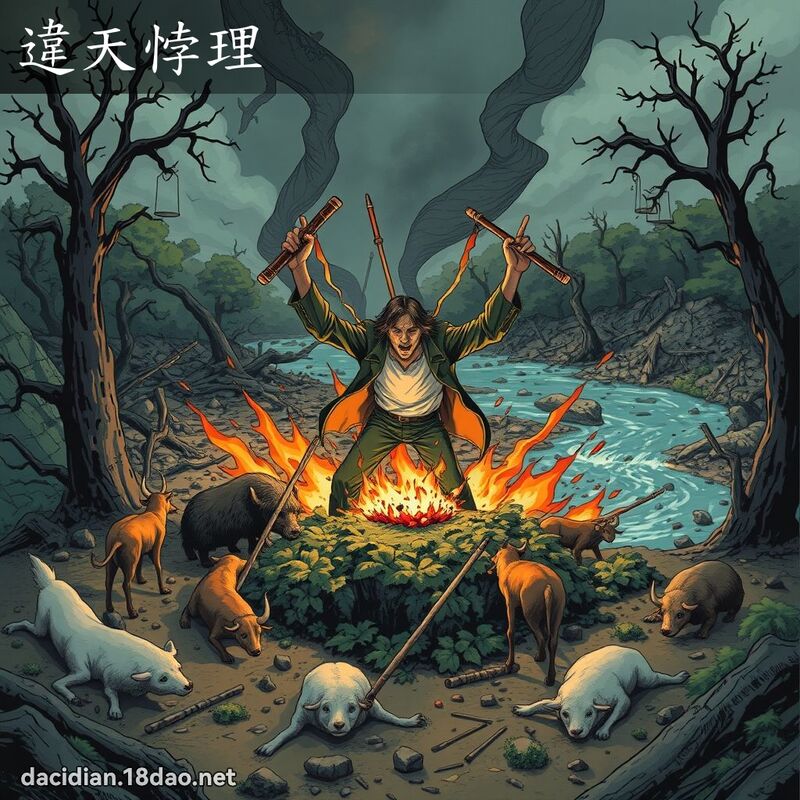 违天悖理 - 国语大辞典配图